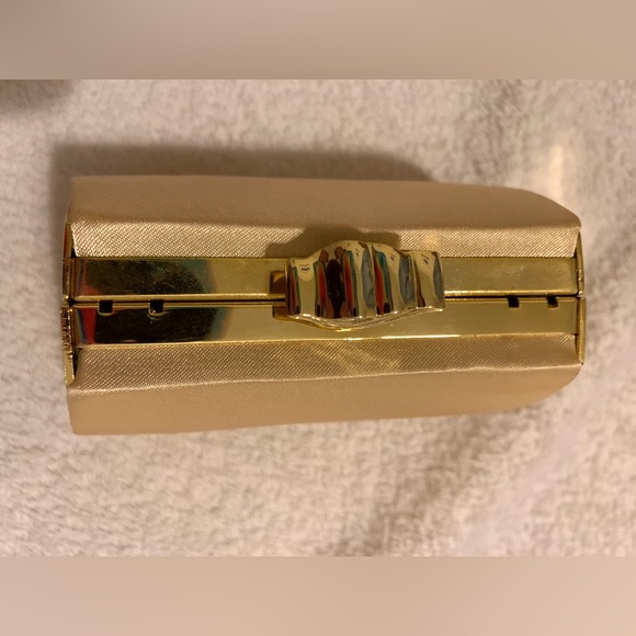 Gold Satin Clutch - Picture 14 of 16